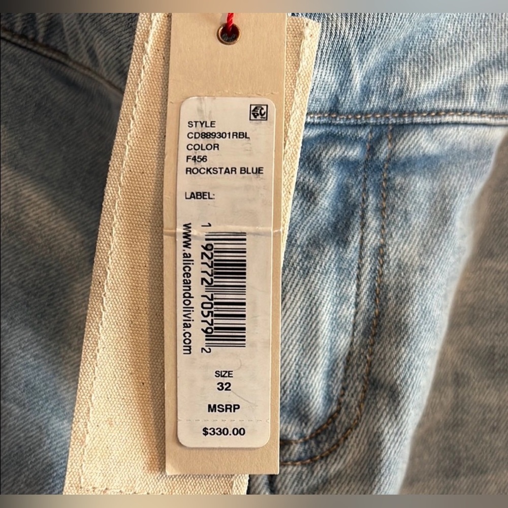 Alice & Olivia NWT SZ 32 jeans - Picture 3 of 7